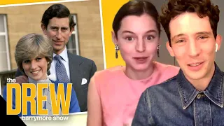 Emma Corrin & Josh O'Connor on Becoming The Crown's Princess Diana and Prince Charles | Drew's News