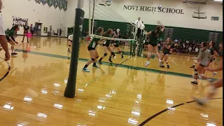 Lake Orion HS Volleyball vs Ann Arbor Prep HS 9-9-17 V3 Kendall_Robertson@kswat35kblock19