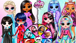 Marinette, Wednesday, Isabela, Elsa se converten en Monster High G3 - Manualidades de Papel