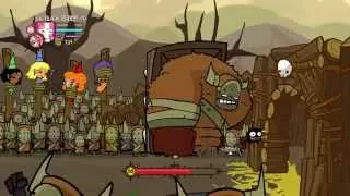 How to beat a boss WITHOUT ATTACKING IT! (Castle Crashers Barbarian Boss)