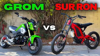 72v SUR RON vs GROM // Which is faster?