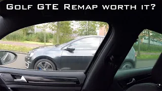 Golf GTE Remap - Is it worth it? (Real world comparison 0-100 KM/H & more accelerations!)