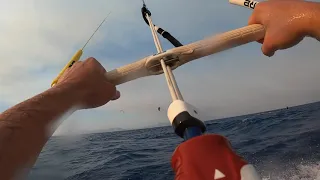 Kitesurfing in Theologos, Rhodes