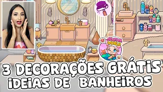 3 DECORAÇÕES DE BANHEIRO, TUDO GRÁTIS, NO PAZU AVATAR WORLD / HOUSE MAKER E MANSÃO MAKER