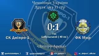 "Дніпро-1" - "Мир" 0:1. Огляд матчу