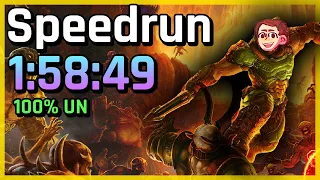 [PB] DOOM Eternal 100% Ultra Nightmare Speedrun in 1:58:49