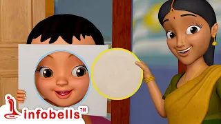 Mummy Ki Roti Gol Gol - मम्मी की रोटी गोल गोल | Hindi Rhymes for Children | Infobells