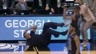 Georgia State Basketball Coach Falls When Son Scores Winning Shot