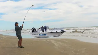 Surf Fishing San Luis Pass for BIG Fish!