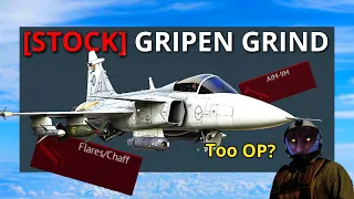 WAR THUNDER MOST BROKEN JET EVER?💀| War thunder Gripen Stock grind experience!!