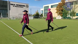 Nauka prawidłowej techniki Nordic Walking - mgr A. Świtalska, mgr K. Wasielewska, mgr B. Gogolewski