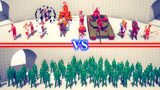 LEGACY TEAM vs ZOMBIE TEAM - Totally Accurate Battle Simulator TABS