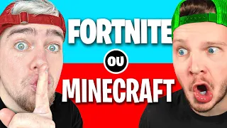 TU PRÉFÈRES Fortnite OU Minecraft ? (avec Chocoh & Unchained)