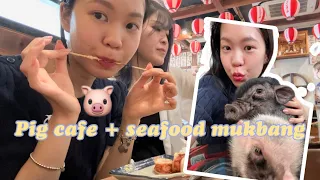 DAY OUT WITH HARURU Pt 1 - Pig Cafe & Seafood | Euodias