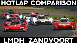 iRacing All LMDh Cars Hotlap Comparison | Zandvoort