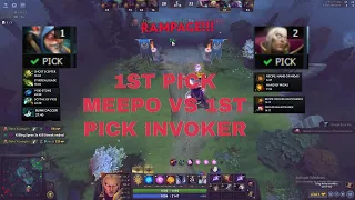 How to deal with smurf meepo (invoker rampage)