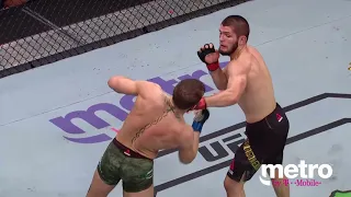 Conor McGregor's Patented-Uppercut on Khabib Nurmagomedov