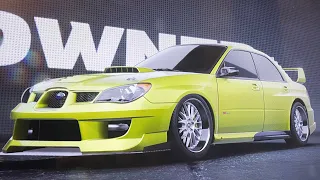 2006 Subaru Impreza WRX STI Customization in Need for Speed Unbound on PS5