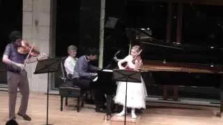 Trio movement for violin, viola and piano, composed by Alma Deutscher, 2014