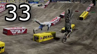 LOTS OF CRASHES IN TWO RACES!!! - EP. 33 - MONSTER ENERGY SUPERCROSS 6