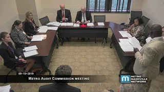09/10/19 Metropolitan Nashville Audit Committee Meeting