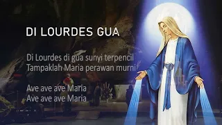 DI LOURDES GUA ( lagu+lirik ) I katolik I lagurohani I Bunda maria