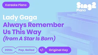 Always Remember Us This Way (Piano Karaoke Instrumental) Lady Gaga