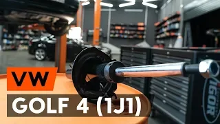 Как заменить переднюю стойку амортизатора на VW GOLF 4 (1J1) [TUTORIAL AUTODOC]