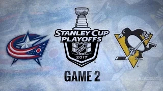 NHL 17 PS4. 2017 STANLEY CUP PLAYOFFS 100th FIRST ROUND GAME 2 EAST: CBJ VS PIT. 04.14.2017. (NBCSN)