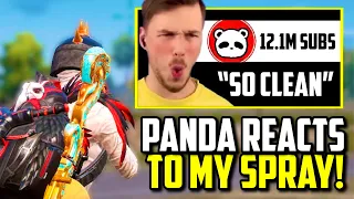 PANDA REACTED TO MY BEST CAR SPRAY!! | PUBG Mobile