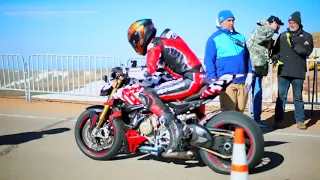 Carlin Dunne Tribute    The Last Footage Of The Ducati Streetfighter V4 Prototype At Pikes Peak 2019