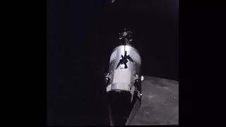 Старт взлетного модуля и стыковка с командным модулем миссия Apollo-16 (ускоренно)