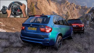 BMW X5 M & Dodged Durango SRT l OFFROAD CONVOY | Forza Horizon 5 l Logitech g29 gameplay