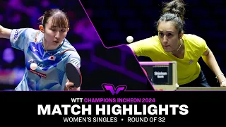 Manika Batra vs Hina Hayata | WS R32 | WTT Champions Incheon 2024