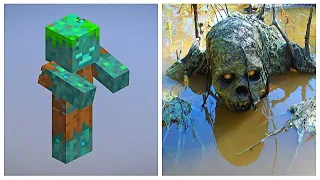 MOBS E ITENS DO MINECRAFT NA VIDA REAL