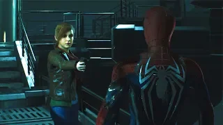 Mary Jane Points a Gun at Spider Man PS4 RE2 Mod