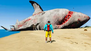 CAÇANDO O TUBARÃO GIGANTE NO GTA 5