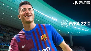 FIFA 22 PS5 | Barcelona Vs Manchester City Ft. Lewandowski, Haaland, Raphinha, | 4K Gameplay