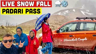 Vlog 222 | CAR CAMPING KARNA HUAA MUSKIL. LIVE SNOWFALL IN PADRI PASS.