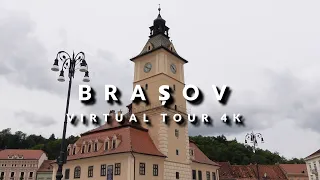 Brașov, Romania Virtual Tour 4K. Top places in Romania and Transylvania