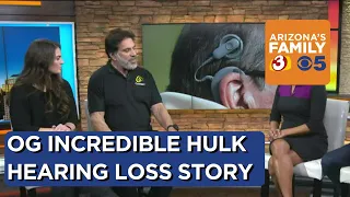 "The Original Incredible Hulk" actor raising awareness in Arizona on hearing loss