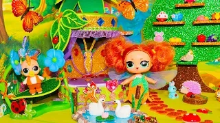 DIY Miniature Dollhouse Room Decor~Fairy Family LOL Surprise DOLLS Magic Forest