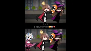 1 or 2 ||Happy Halloween🎃👻🍬|| #gachalife #meme #gacha #gachaedit #gachameme #capcut #happyhalloween