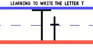 Write the Letter T - ABC Writing for Kids - Alphabet Handwriting by 123ABCtv