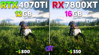 RX 7800XT vs RTX 4070Ti | Test in 12 Games - Ue5 & Next Gen |