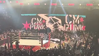 CM Punk Entrance LIVE @ Monday Night Raw 03/25/24