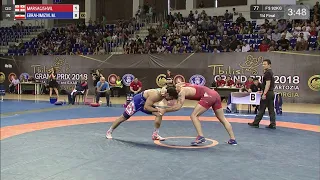 1/4 FS - 92 kg: D. MARSAGISHVIL (GEO) v. M. EBRAHIMIZIVL (IRI)