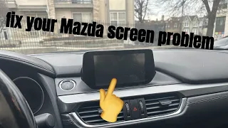 Mazda touch screen is not working blank blink and crashing problem fix