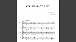 Bruckner, CHRISTUS FACTUS EST (Part for Bass)