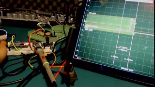 Stepper motor check with an Oscilloscope - HScope Hantek 6022BE